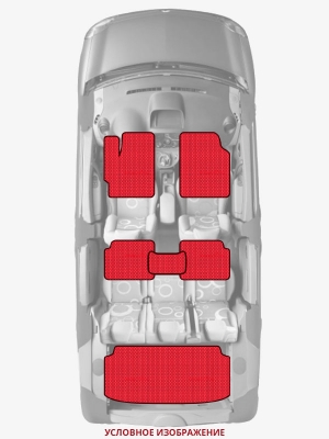 ЭВА коврики «Queen Lux» комплект для Jeep Wrangler (JK)